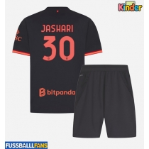 AC Milan Ardon Jashari #30 3rd trikot Kinder 2026-27 Kurzarm (+ Kurze Hosen)